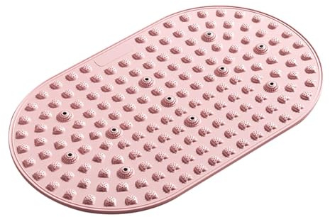 MagiDeal Alfombrilla de acupresión para masaje de pies, almohadillas para los dedos, versátil, práctica y creativa para estar de pie en el suelo, ideal para, Rosa