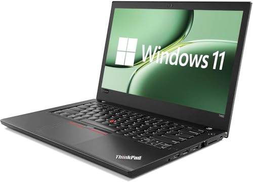 Lenovo ThinkPad T480 Laptop Computer 14 HD PC, Intel Core i5-8250u, 16GB RAM, 512GB SSD, QWERTY Keyboard, Windows 11 Pro (Refurbished)