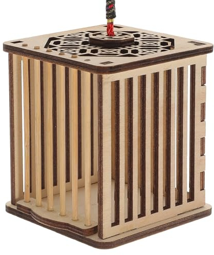 DECHOUS Gabbia in Legno per Cavallette e Grilli, Custodia per Esterni Leggera e Portatile, Gabbia di Osservazione e Riproduzione per Insetti, per Appassionati di Natura e Scienza, Regalo