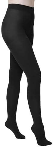 Hue Women's Super Opaque Tights with Control Top, Black, 1