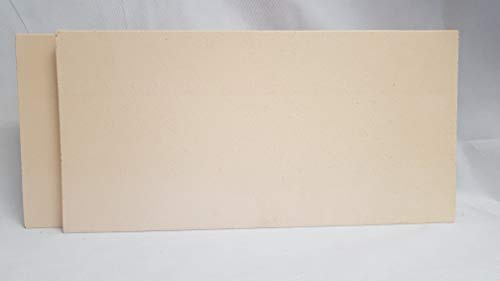2 Stück 50 x 20 x 3 cm Schamottplatte Schamottstein Schamott Schamotte Kamin Kaminofen