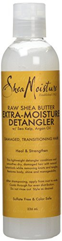 Shea Moisture Raw Shea Butter Extra Moisture Detangler silicone and sulphate free hair detangler for damaged, transitioning hair 237 ml