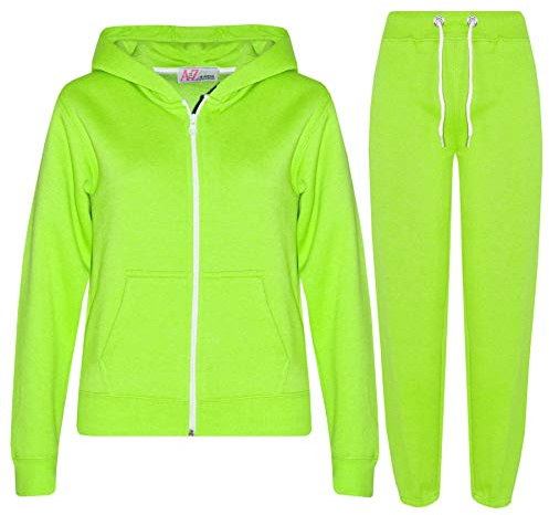 A2Z 4 Kids Grey Plain Tracksuit Hoodie with Joggers Jogging Suit Sweatpants Sports Activewear Set for Children Girls Boys Age 2-13 Years