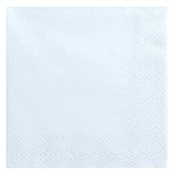 Servietten, 3-lagig, Himmelblau, 33x33cm, 20 Stck./Pckg. SP33-1-011J