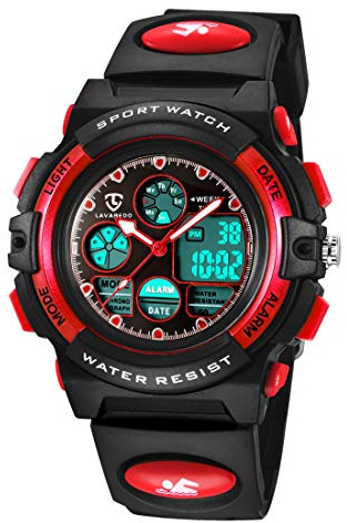 aswan watch Orologi, Orologi per bambini, Adolescenti Sport all'aria aperta Orologi digitali Orologi digitali multifunzione impermeabili con luci a LED e orologi da polso per bambini