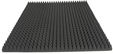 Akustikschaumstoff TYP 100x100x7 Pyramidenschaumstoff Schalldämmmatten zur effektiven Akustik Dämmung