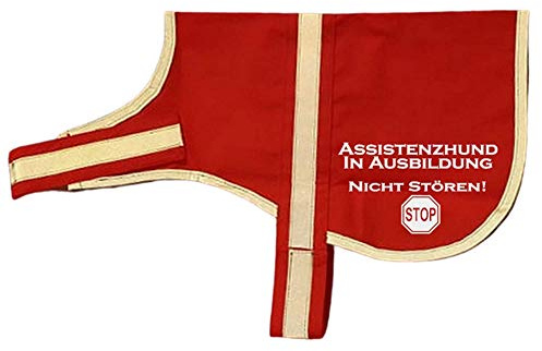 reflektierende Weste Leuchtweste Kenndecke Kennweste mit Reflektor für Hunde Assistenzhund in Ausbildung nicht stören