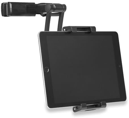HEYNER® Tablethalter Auto Kopfstütze 4,7-13 Zoll 360° drehbar schwenkbar beugbar verstellbar Universal Tablet Smartphone Halterung