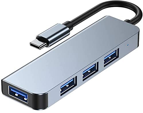 Hub USB C a USB 3.0 4 en 1 Puertos, 5Gbps OTG Adaptador USB-C Dock USB Tipo C Compatible con MacBook Pro/Macbook Air/Tablet/PC/Phone