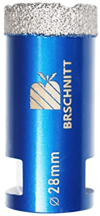 Diamond Drill Bit 28mm,BRSCHNITT 1pc M14 Vacuum Brazed Diamond Tip Drill Bit for Tile Porcelain Stoneware Ceramic Marble Granite Drilling,Suitable For Angle Grinders
