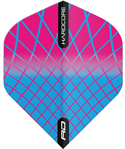 RED DRAGON Hardcore Radical Dart Flights - 4 Sets Per Pack (12 Dart Flights in Total)