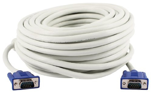 Ruilogod VGA 15 Pin maschio al maschio m/m connettore prolunga cavo blu 20m per monitor LCD
