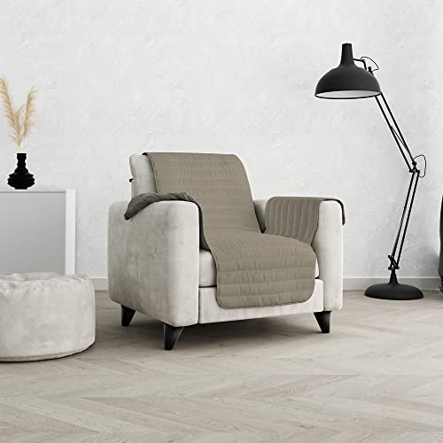 Italian Bed Linen Sofabezug Cozy Rutschfester, Taubengrau 1 Platz