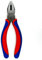 INGDAUM® Pince universelle Linemann 160 mm avec tranchant et poignées bicomposantes Rouge/bleu pour réparation, montage, pliage et coupe