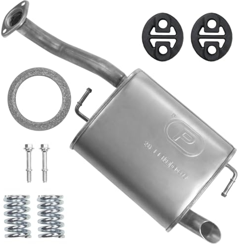Polmo Schalldämpferset Auspuff Endtopf für Corolla 9 IX E12 2002-01/2007 1.4 1.6 Schrägheck