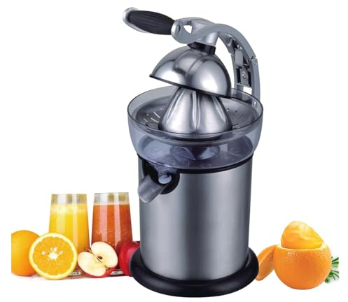 130W Extractor De Pomelo Limón Lima Exprimidor De Cítricos Profesional Exprimidor Eléctrico De Frutas De Acero Inoxidable Para Robar Exprimido Orgánicamente Alto Rendimiento De Jugo Motor Silencioso