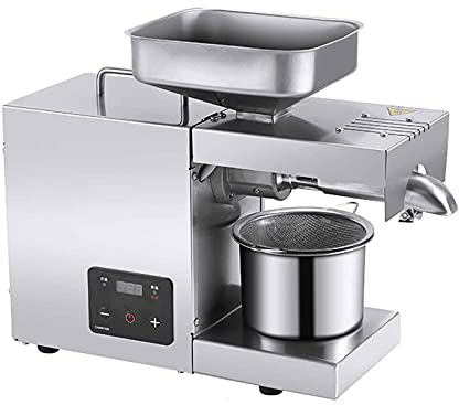Automatic Oil Press Machine Electric Oil Expeller, 700w Automatic Oil Press,Temperature Adjustable from 0-300°c,Oil Yield＞80%,40x16x34cm
