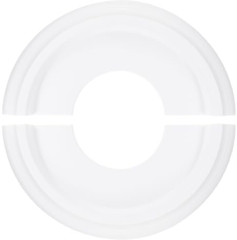 PATIKIL Ceiling Medallion, 10 OD x 4 ID PU Decorative Ceiling Light Medallion Chandelier Medallion Split Ceiling Light Cover Plate for Ceiling Light Fixtures Fans, White