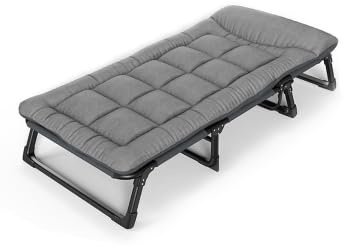 Camp Lounger for Adults, Comfortable Travel Camping Cot for Sleeping,Heavy Duty Sturdy Camp Lounger,Guest Bed,Office Bed,Folding Garden Cot For Camping,Lightweight Relaxation Sun Lounger(190x70cm)