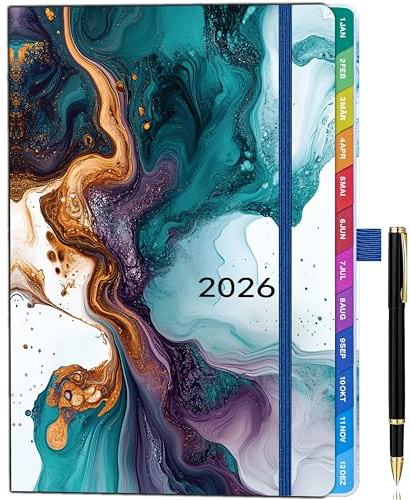 Kalender 2026 A5 – Wochenkalender, Terminkalender, Wochentimer & Wochenplaner (Jan 2026 - Dez 2026) Notizen, Kontakten, Hardcover-Terminplaner Ideal für Schule, Studium oder Büro