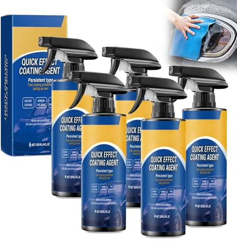 Agente de recubrimiento en aerosol de acción rápida for automóviles, agente renovador de recubrimiento cerámico multifuncional, recubrimiento cerámico en aerosol for automóviles(5pcs)