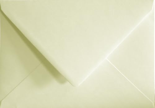 Netuno 25 Briefumschläge Elfenbein Struktur DIN C5 16,2x22,9 cm hochwertig | 120g Acquerello Avorio · große stilvolle cremefarbene Briefhüllen Strukturpapier für Hochzeit, Einladungen & Grußkarten