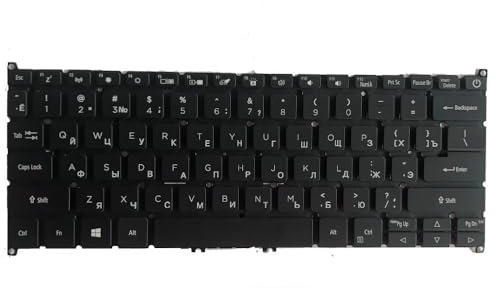 LWDOZMD US RU Russisch Spanisch Beleuchtete Tastatur für Acer für Swift 3 SF314-41 SF314-54 Serie N17W7 SV3P_A80BWL Laptop-Tastaturen Hintergrundbeleuchtung(RU Russian Keyboard)