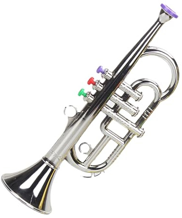 Simulierte Musiktrompete – 13,39 Zoll ABS-Spielzeug, Kinderblasinstrument, Pädagogisches Musikspielzeug | Kinderfreundliches Musikspielzeug Für Kleinkinder, , Mädchen, Frühes Lernen, Spaß Am Kre