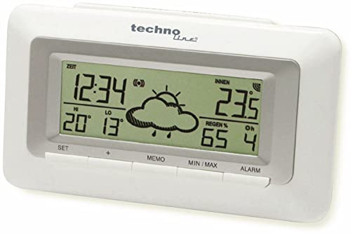 Technoline WetterDirekt Wecker WD 1080 mit Innentemperaturanzeige und Wettervorhersage