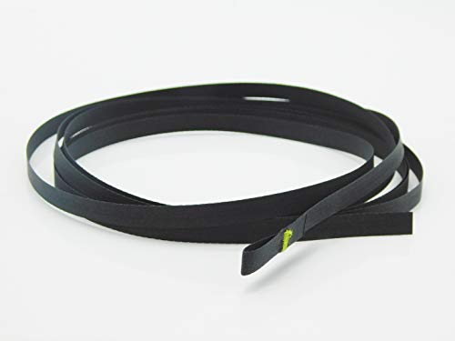 Raffstore Texband [6x0,33mm] Schwarz – Jalousieband mit Schlaufe [Hergestellt in der Schweiz], Zugband 300cm – Originales Reparaturband für Jalousien