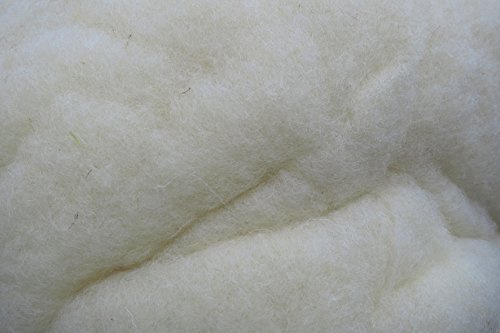 pemmiproducts Füllwatte aus 100% Schafschurwolle, Natur, 1,5 kg, fein, (EUR 13,93/kg), kompostierbar,Bastelwatte, geeignet als natürliches und nachwachsendes Füllmaterial für Decken, Kissen