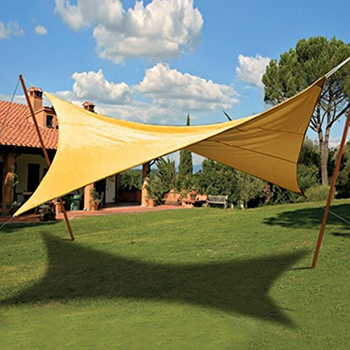 VERDELOOK Tenda ombreggiante a Vela Quadrata, 3.6x3.6 m, Ecrù