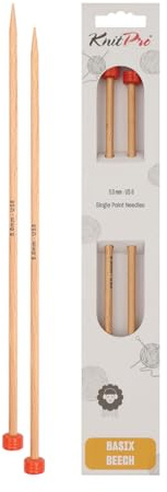KnitPro Basix Beech Lange Nadeln 12 (30cm) | 5mm