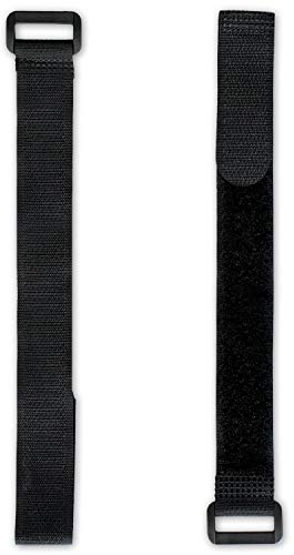 FrogJim 10x Sujetacables con cierre de gancho y bucle 40 cm negro con hebilla - sujetacables reutilizables de gancho y bucle de 40cm – nylon KSE4010