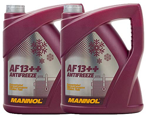 MANNOL 2 x 5 Liter AF13++ Antifreeze Kühlerfrostschutz Konzentrat Rot G13