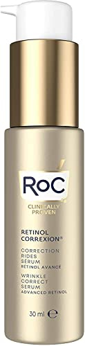 RoC - Retinol Correxion Wrinkle Correct Serum, Anti-Falten und Alterung, Feuchtigkeitsspendende Gesichtsserum, RoC pure Retinol, Weiß, 30 ml