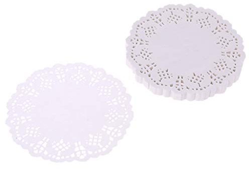 ZIRAN Papier Coaster 100 pièces Dentelle caboteur napperon Coussin Porte-Tasse Tasse à thé Tapis Tapis fête de Mariage