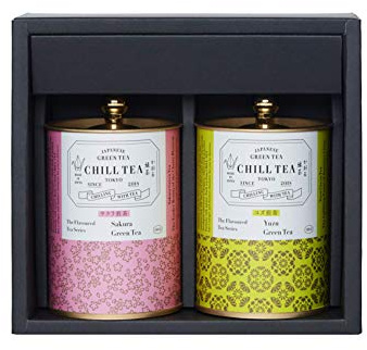 Japanese Tea Gift Box by CHILL TEA Tokyo - 100g Loose Leaf (Sakura and Yuzu)