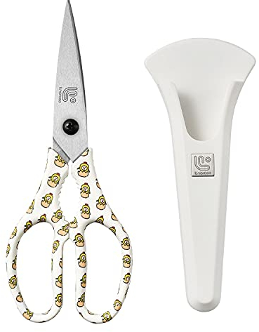 Linoroso Tijeras de cocina profesionales Tijera Acero Inoxidable Ultra Afiladas con soporte magnético fabricadas con acero japonés 4034 Tijeras cocina resistentes para Pollo Pescado Carne Aves - Pollo