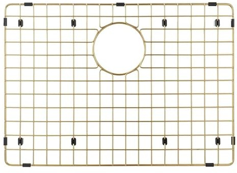 Starstar Sinks Protector Matte Gold 304 Stainless Steel Kitchen Sink Bottom Grid, Rack (21 L x 16 W)