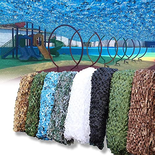 AMXFS Red de Camuflaje Vela de Sol 1x3m - Camuflaje Marino Redes de protección Solar decoración de Fiesta Pantalla de privacidad de Red de Parasol de Camuflaje Personalizable