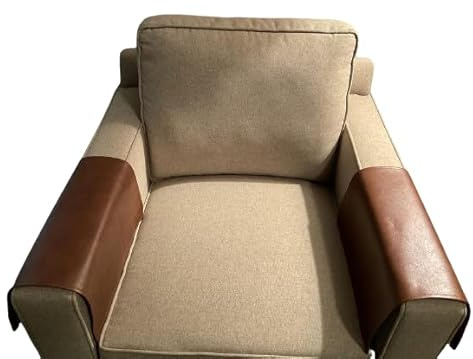 Bittlemen. Co. Set of Armrest Covers for Furniture Slipcovers Furniture Protectors Home Decor Sofas Loveseats Theater Chairs Office Chairs Recliners RV's Housewarming Gifts (Saddle)
