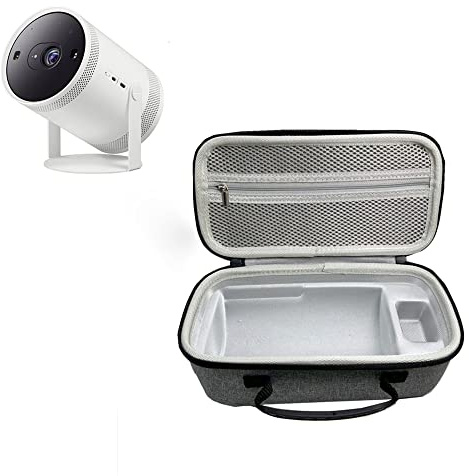 Portable Projector Carrying Case for Samsung The Freestyle and Nebula Anker Capsule 3 Laser 1080p Projectors, Dustproof Storage Bag Carry Cover Case for Outdoor Travel