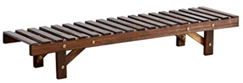 Panca con Mensola per Fiori Scala del Balcone del Soggiorno Porta Piante in Vaso dal Pavimento al Soffitto Fioriera da Esterno per Porta da Giardino Durevole Scaffali Porta Piante (Color : Brown, S