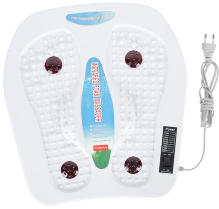 Masajeador de Pies Multifuncional 220v 50hz Abs Blanco | Calefacción Infrarroja Lejana, Botón Variable Inteligente, Potencia 16-22w y 3w
