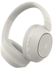 PowerLocus Hybrid Active Noise Cancelling Headphones, 60 Hours Playtime Over Ear Bluetooth Headphones, Hi-Fi Stereo Wireless Headphones with Bass Button, Foldable, with Mic for Travel,Mobile Phone,PC