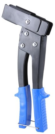 Remachadora manual resistente de 3/81.3 cm-1/20.3 cm-5/81.3 cm-3/40.6 cm, 4 piezas de nariz incluye 30 remaches para metal
