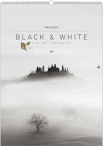 Palazzi - Black & White | Fine ART PHOTOGRAPHY – Wandkalender 50×70 cm mit 12 Schwarz-Weiß-Fotografien, Kunst-Poster-Kalender im Hochformat: Fine Art Photography