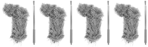 Gadpiparty 4pièces Brosse De Nettoyage Extensible Pour Gouttières Et Toits Outil Pratique Avec Tête Flexible Pour Nettoyage Des Débris
