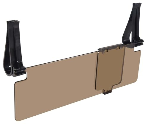 Acbmveen Clip on Car Anti Dazzle Glare Blocker Shade Sun Visor Extension